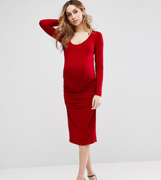 Платье миди Isabella Oliver Eldon Maternity - Красный