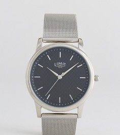Серебристые часы из углеродного волокна с браслетом Limit эксклюзивно для ASOS - Серебряный