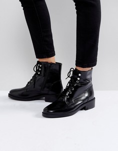 Черные ботинки в стиле милитари на шнуровке Carvela Skewer - Черный