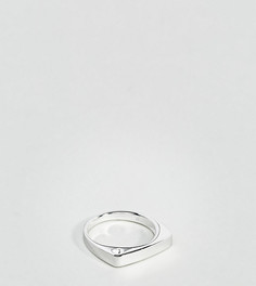 Серебряное кольцо с геометрическим дизайном ASOS - Серебряный