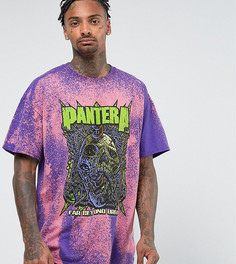 Фиолетовая свободная футболка с принтом Pantera Reclaimed Vintage Inspired - Фиолетовый