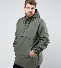 Куртка на шнуровке цвета хаки ASOS PLUS - Зеленый