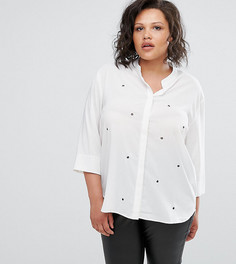 Белая блузка с отделкой Elvi - Белый