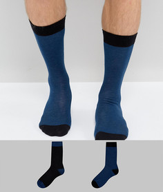 Набор из 2 пар носков с добавлением шерсти ASOS Premium - Мульти