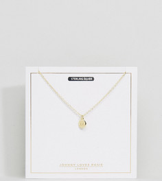 Позолоченное ожерелье со знаком зодиака Близнецы Johnny Loves Rosie - Золотой