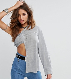 Фестивальная рубашка в тонкую полоску Sacred Hawk - Синий