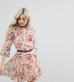 Платье мини с цветочным принтом Glamorous Petite - Мульти