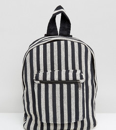 Рюкзак с полосками Reclaimed Vintage Inspired - Черный