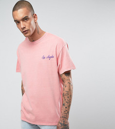 Оверсайз-футболка с вышитой надписью Reclaimed Vintage Inspired - Розовый