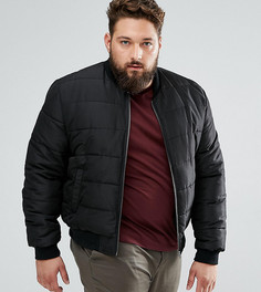 Черный стеганый бомбер ASOS PLUS - Черный