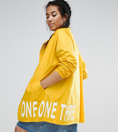 Куртка-дождевик с принтом на подкладке One One Three - Желтый