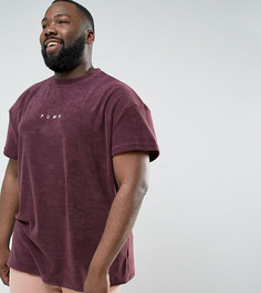 Фиолетовая махровая футболка Puma PLUS 57533304 эксклюзивно для ASOS - Фиолетовый