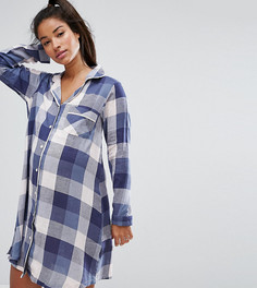 Рубашка для сна в клетку ASOS Maternity - Мульти