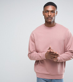Свободный розовый свитшот ASOS TALL - Розовый