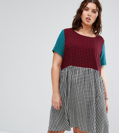 Короткое приталенное платье Alice & You - Мульти