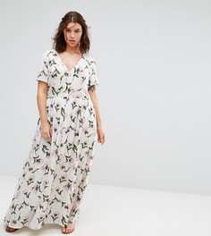 Чайное платье макси с цветочным принтом Alice & You - Мульти