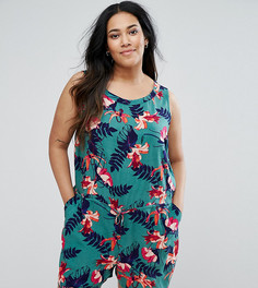 Ромпер с тропическим принтом Junarose - Мульти