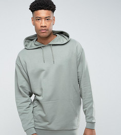 Свободное длинное худи ASOS TALL - Зеленый