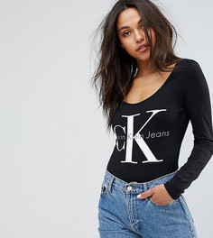 Боди с логотипом Calvin Klein Jeans - Черный