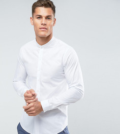 Облегающая рубашка с воротником в рубчик Noak - Белый