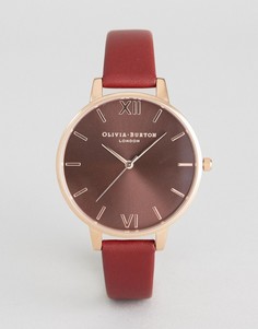Часы с кожаным ремешком Olivia Burton OB16BD106 - Красный