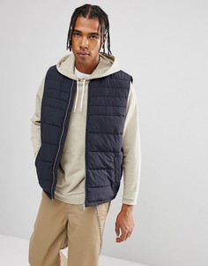 Черный стеганый жилет ASOS - Черный