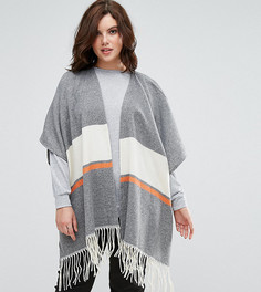 Серое пончо Elvi - Серый