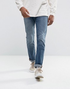 Синие джинсы слим Nudie Jeans Co Grim Tim - Синий