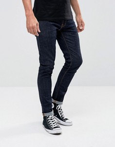 Супероблегающие джинсы из саржи Nudie Jeans Co - Темно-синий