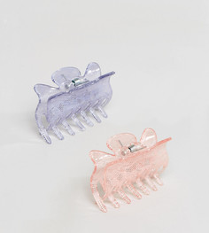 Набор заколок для волос с кружевным принтом ASOS - Мульти