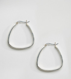 Серебряные серьги-кольца треугольной формы Kingsley Ryan - Серебряный