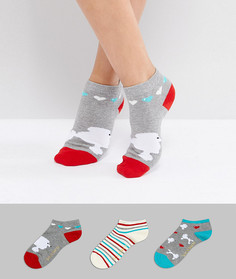 3 пары носков с пуделями Sock Shop - Мульти