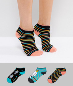 3 пары спортивных носков Sock Shop - Мульти