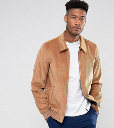 Светло-коричневая вельветовая куртка Харрингтон ASOS TALL - Рыжий