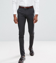 Темно-серые супероблегающие строгие брюки ASOS TALL - Серый
