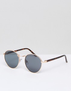 Круглые солнцезащитные очки ASOS - Золотой