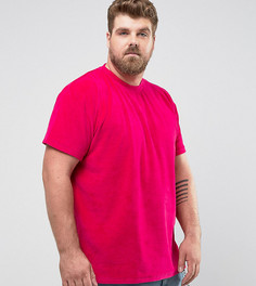 Свободная велюровая футболка Zeffer PLUS - Розовый