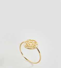 Серебряное позолоченное кольцо ASOS - Золотой