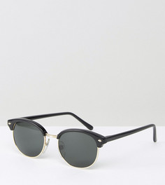 Черные солнцезащитные очки в стиле ретро Reclaimed Vintage - Черный