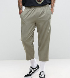 Свободные брюки в полоску Reclaimed Vintage Inspired - Зеленый