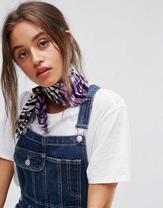 Шейный платок с принтом зебра ASOS - Мульти