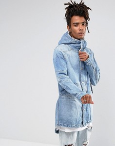 Синяя джинсовая парка с подкладкой из искуcственного меха Cayler & Sons - Синий