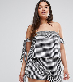 Топ в клеточку ASOS CURVE - Мульти