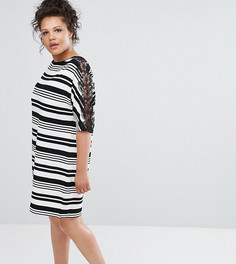 Платье с кружевными вставками Elvi - Мульти