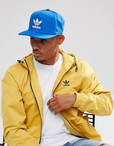 Синяя кепка с логотипом-трилистником adidas Originals - Синий