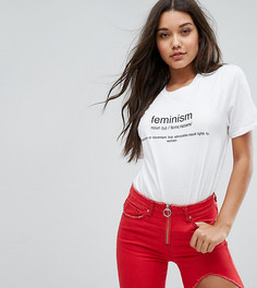 Футболка с принтом Feminism Missguided - Белый