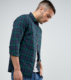 Черная приталенная рубашка в клетку Only & Sons - Серый