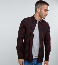 Приталенная рубашка в клеточку Only & Sons - Зеленый