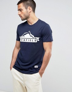 Темно-синяя футболка классического кроя с логотипом Penfield - Темно-синий