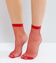 Сетчатые носки Monki - Красный